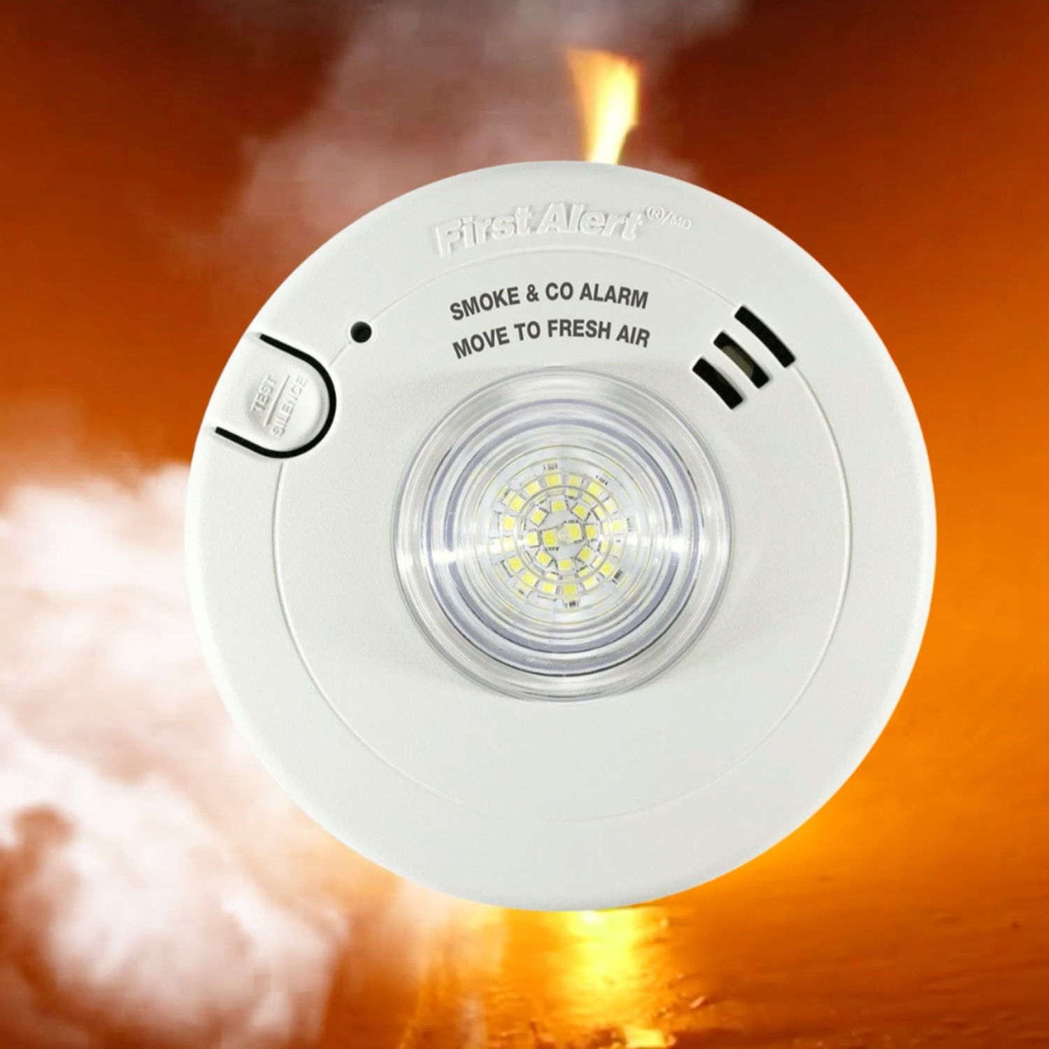 LED Strobe Smoke Alarm
